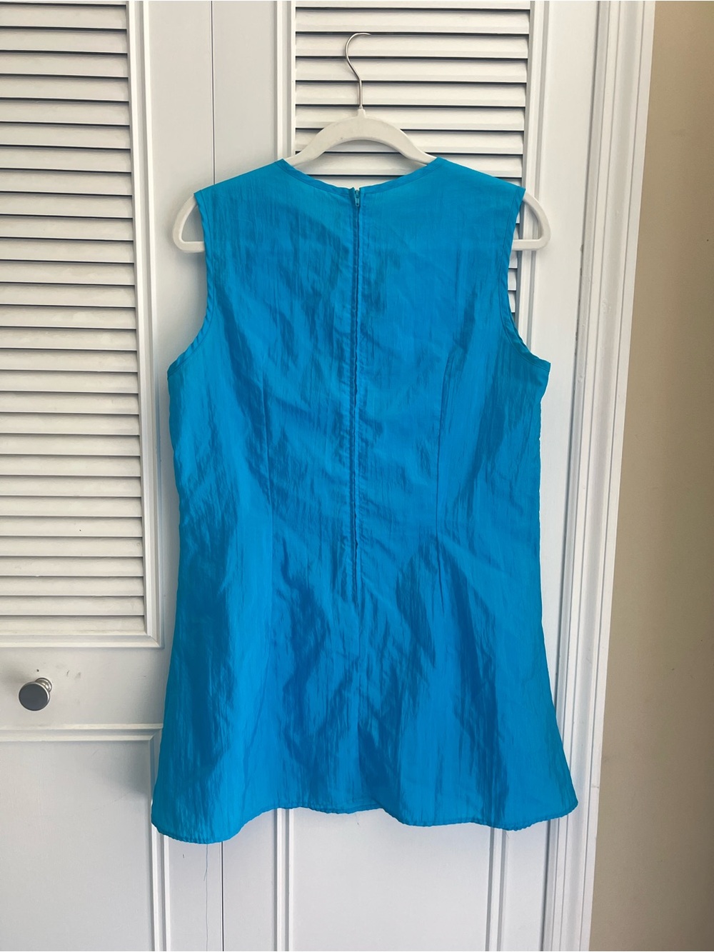Vintage RARE 90s Lip Service Los Angeles Blue Star A-Line Sleeveless Dress - Picture 6 of 8